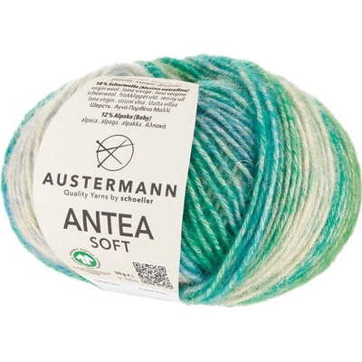 Austermann ANTEA SOFT - 70% bavlna, 18% merino vlna, 12% alpaka - Ručně pletací příze Barva: 003 - Avocado
