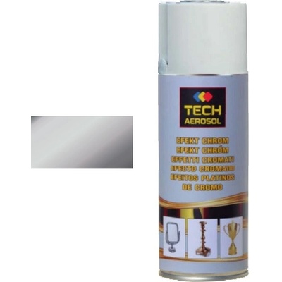 TECH Farba v spreji s chrómovým efektom chrómová 400 ml