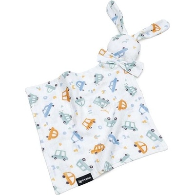 T-Tomi Bio Muslin Cuddle Cloth uspávačik Traffic 1 ks
