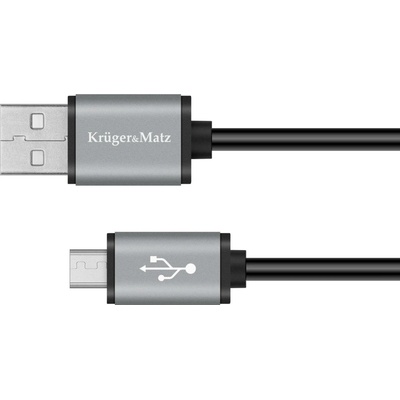 Kruger & Matz USB Kruger&Matz KM1236 USB / USB-micro 1,8m, černý KM1236