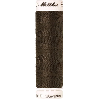 Nitě SERALON 100m na univerzální šití, polyester AMANN Mettler - více barev 6677: 1043 khaki hnědá