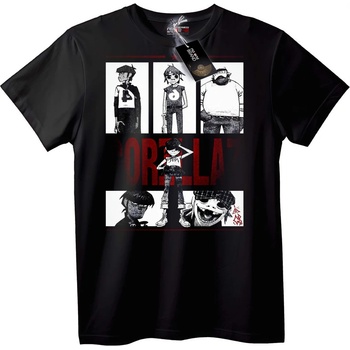 NOONEBRAND Gorillaz Аниме Тениска - 2XL, White