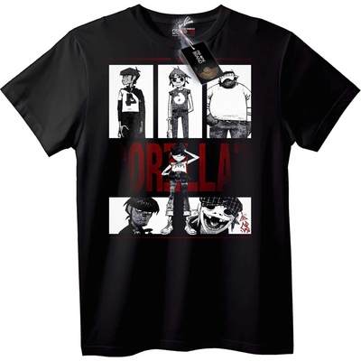 NOONEBRAND Gorillaz Аниме Тениска - 2XL, White