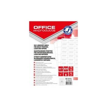 Image 1 of Office Products Етикети бели 21бр на лист 70х42.3мм А4 100л
