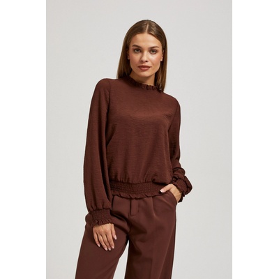 Moodo Едноцветна кафява риза Moodo Moodo | Kafyav | ЖЕНИ | 46