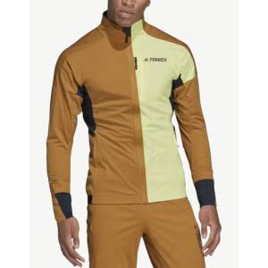 Adidas Terrex Xperior Cross-Country Ski Soft Shell Jacket Brown - magazinko