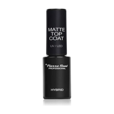 Pierre René Nails Hybrid vrchní gelový lak pro matný vzhled 6 ml