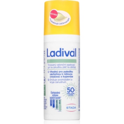 Ladival Sensitive тониращ гел-крем за чувствителна и зачервена кожа SPF 50+ 50ml