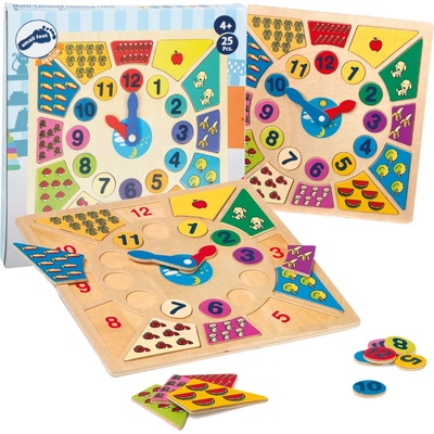 Small Foot Vkladacie výučbové puzzle Nauč sa hodiny