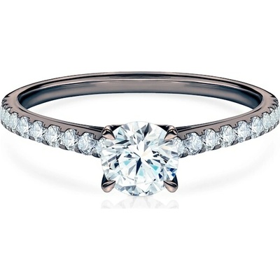 Savicki Zásnubný prsteň Share Your Love čierne zlato diamant SYL P3 DIA DIA CZ