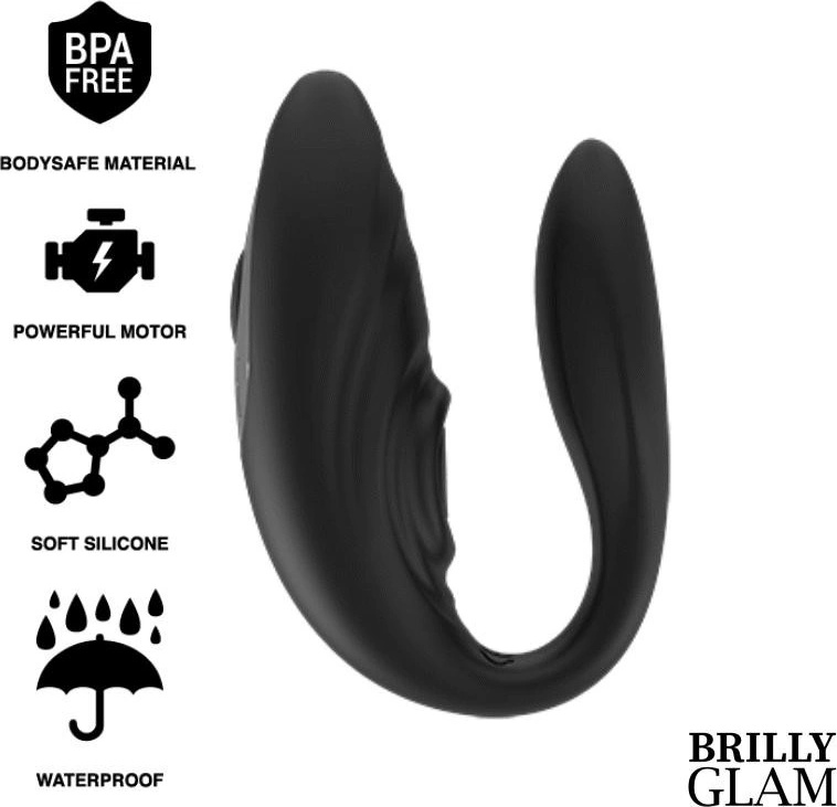 Brilly Glam Couple Pulsing & Vibrating Remote Control