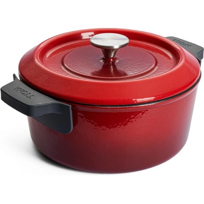 Woll Litinový hrnec s poklicí, Iron, 24 cm / 4,2 l, červená 124CI-010