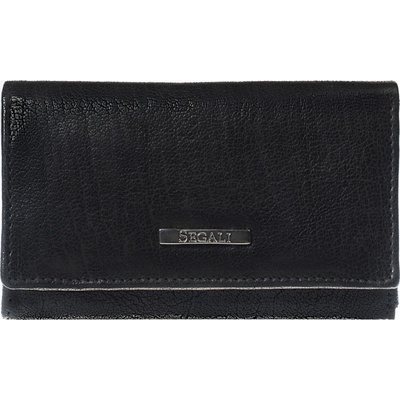 Segali dámska kožená peňaženka 3305CD čierna