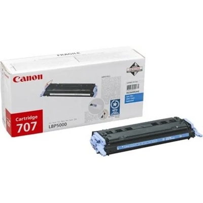 Canon Тонер Canon 707 Cyan за LBP5000/5100, 2000 страници, циан (707CYAN/CR9423A004AA)