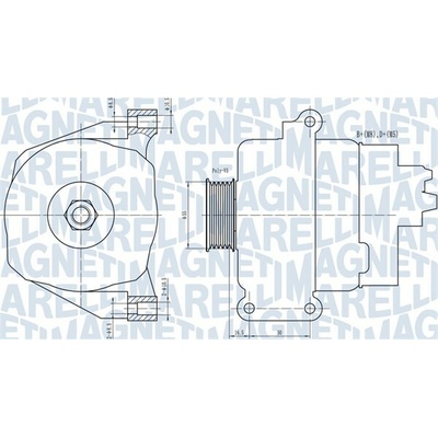 Alternátor MAGNETI MARELLI 063731766010