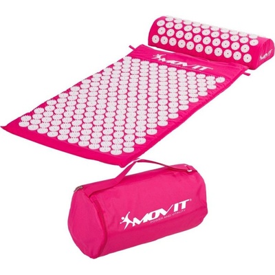 Movit akupresúrna podložka s vankúšom ružová 75 x 44 cm