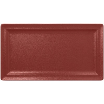 RAK Porcelain Talíř obdélný 38 x 21 cm tmavě červená RAK-NFCLRP38DR