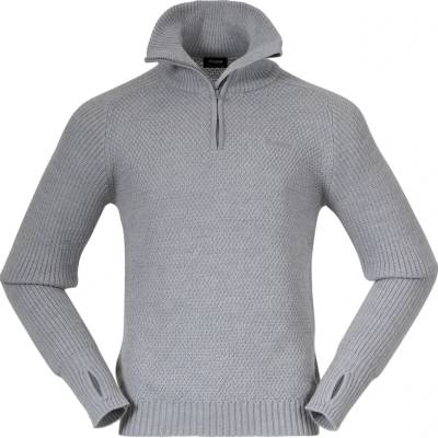 Bergans Мъжки вълнен пуловер Bergans Ulriken Jumper Merino jumper - Magnesium Grey (005-0358-1613)