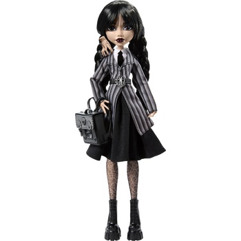Monster High Кукла Monster High - Wednesday in Nevermore Academy Uniform With Thing, 29 cm (HXJ04)