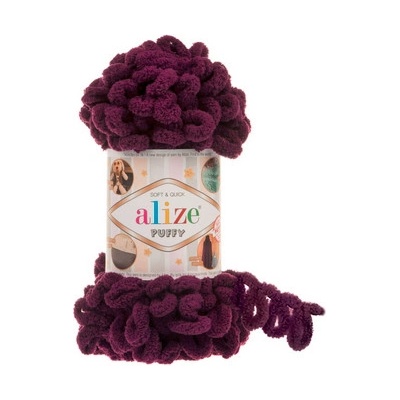 Priadza Alize Puffy 111 - fialová