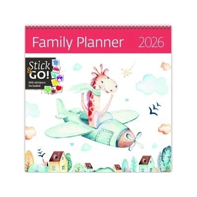 Family Planner nástěnný 2026
