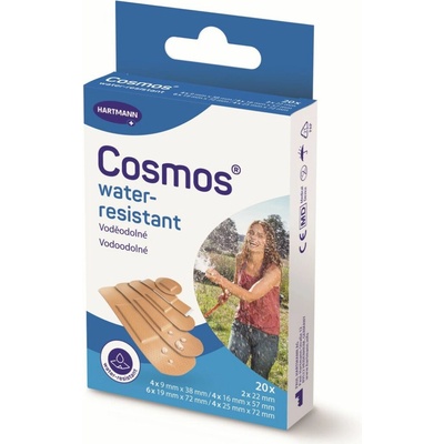 Cosmos Water-resistant vodeodolná náplasť 5 veľkostí 20 ks