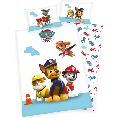 Herding obliečky Paw Patrol modré 100 x 135 cm 40 x 60 cm