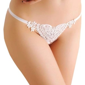 Mokko Секси прашки с перли и бродерия "mokko mafola white