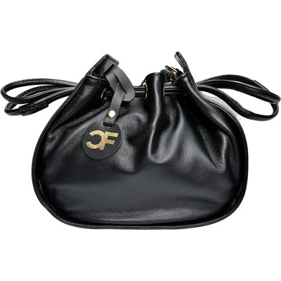Carla Ferreri dámská kožená crossbody kabelka CF2221 Nero