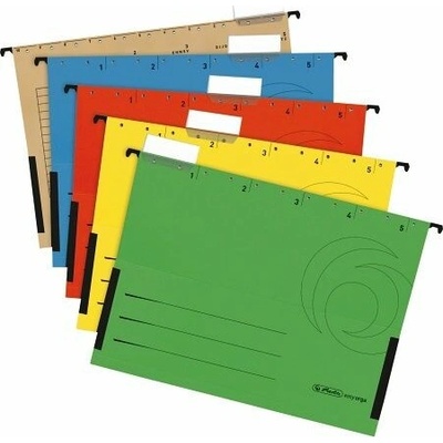 Herlitz Závěsné kapsy A4/5ks, mix barev
