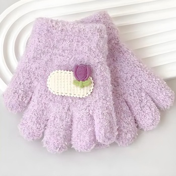 HARAHU Детски ръкавици ma-37677 - Лилав kp37677 (ma-37677)