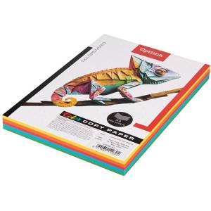 Optima Цветна копирна хартия OPTIMA A/4 MIX 80 g интензивна смес 5x50 листа /опаковка 130097 (130097)