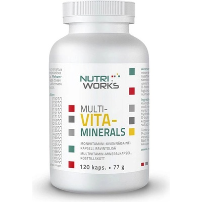 NutriWorks Multi vita minerals 120 kapsúl 77 g
