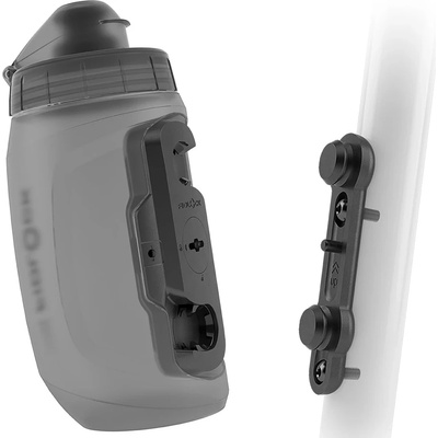 FIDLOCK Бутилка за велосипед Fidlock Bottle 450 + Bike Base Cycling water bottles - Transparent Black - размер 450 ml (533-1213-0111)