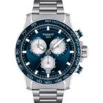 Tissot Мъжки часовник Tissot Supersport Chrono 45.5mm 125.617. 11.041. 00, Сив / Син (TIS125.617.11.041.00) Часовници