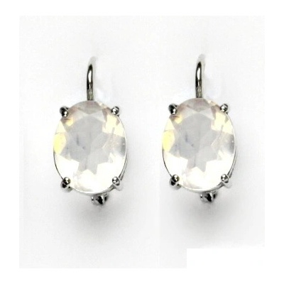 Čištín Zlaté náušnice, přírodní růženín,bílé i žluté zlato - NK 1242