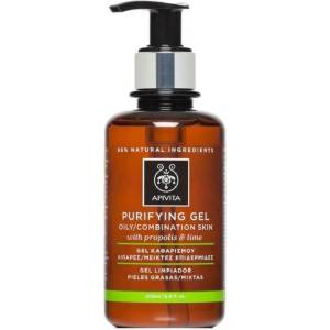 APIVITA Почистващ гел за ежедневна употреба с прополис , Apivita Cleansing Purifying gel with Propolis & Citrus (Lime) 200ml