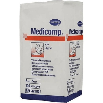 HARTMANN Medicomp Нестерилни компреси 4 дипли 5cm x 5cm 100 бр