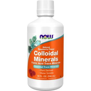 NOW Colloidal Minerals | Fulvic Acid Trace Minerals - Raspberry Flavor [946 мл] Малина