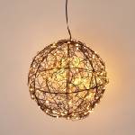 Koopman LED Външна коледна украса 200xLED/230V Ø 18 см IP44 топла бяла топка/черна (KM0090)