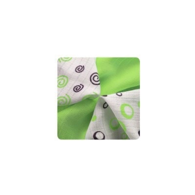 KIKKO Bambusové obrúsky plienky XKKO®BMB B & S Lime MIX 30 x 30