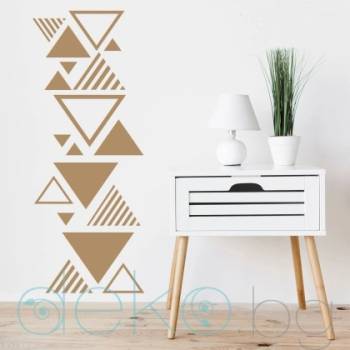 Image 1 of Банер триъгълници - модерен стикер за стена (4179)