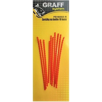 Graff System Zarážky na boilie Červená 10ks