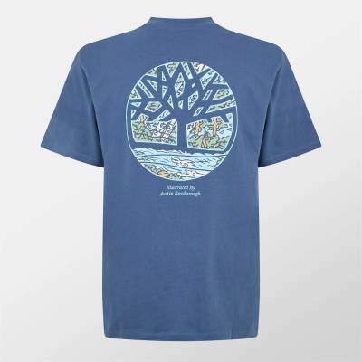 Timberland Тениска Timberland Logo Graphic T-Shirt - Dark Denim