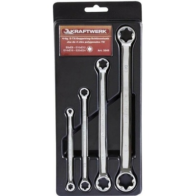 Kraftwerk Sada klíčů Torx E6-E24 4ks KR-3545