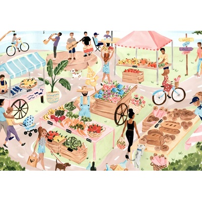 Pieces & Peace - Puzzle Farmers Market - 1 000 piese