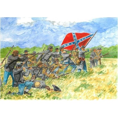 ITALERI Model Kit figurky 6178 CONFEDERATE INFANTRY AMERICAN CIVIL WAR 1:72
