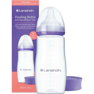 Lansinoh kojenecká láhev 330ml s NaturalWave TM savičkou (L)