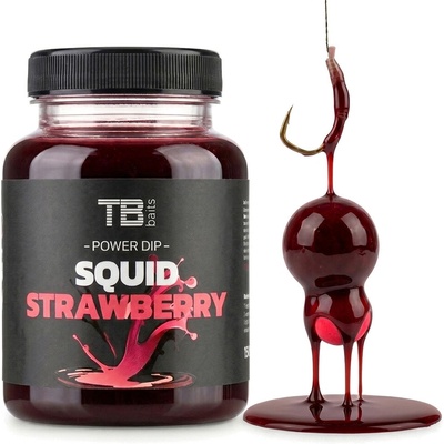 TB Baits Power Dip GLM Squid Strawberry 150 ml