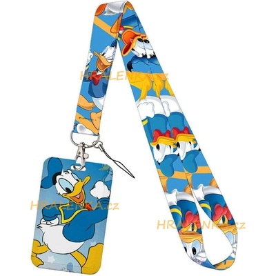 Šňůrka na krk 24265 s cedulkou na ID karty Kačer Donald